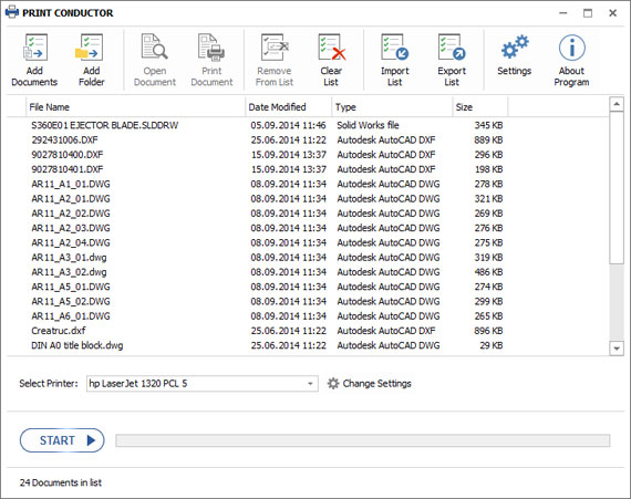 Printing CAD files