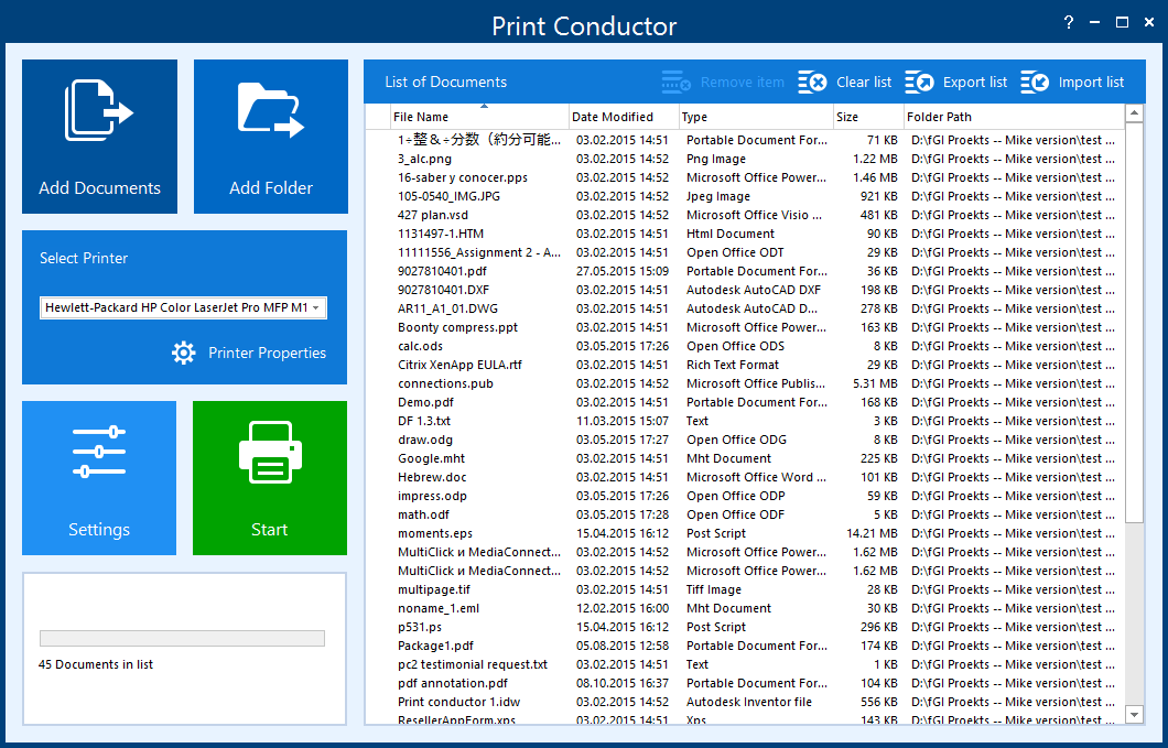 Print Conductor 5.0  Bildschirmfoto
